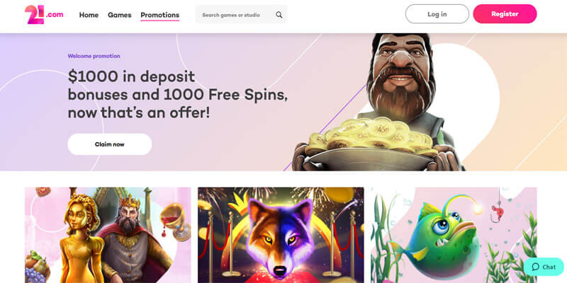 21.com bonus
