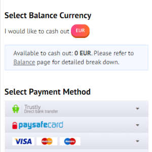 Step 4 - Pay out what you have won