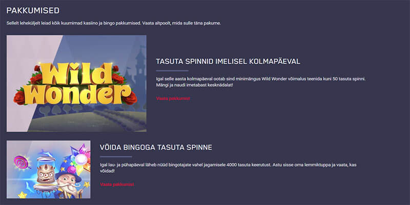 maria casino boonus