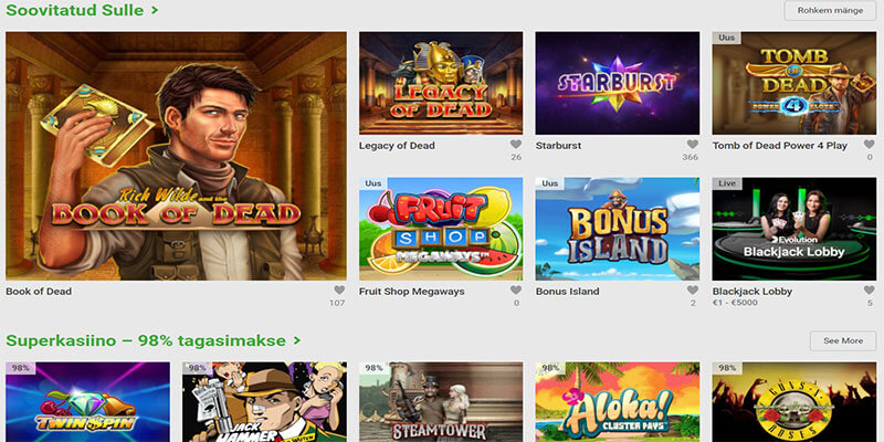 unibet kasiinomängud