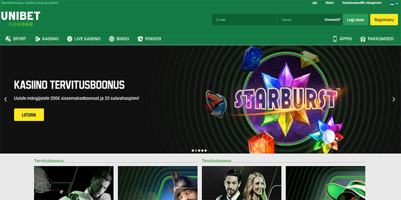 unibet koduleht