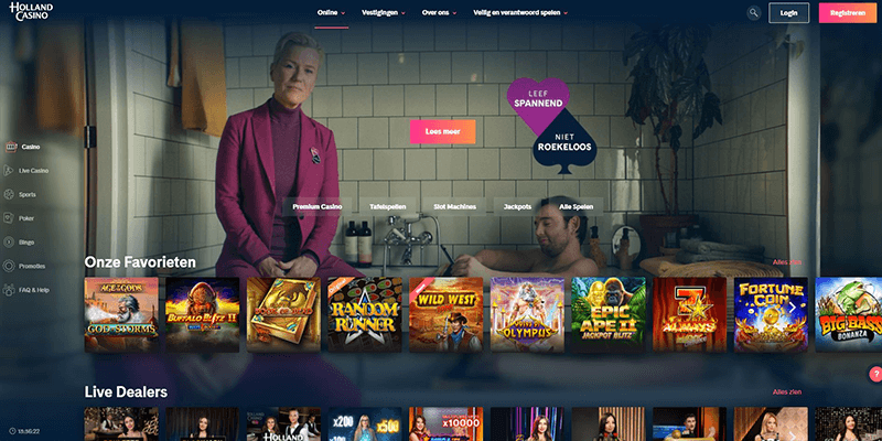Holland Casino Online homepage