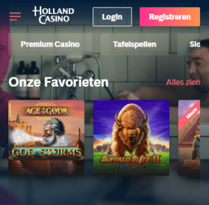 holland casino login