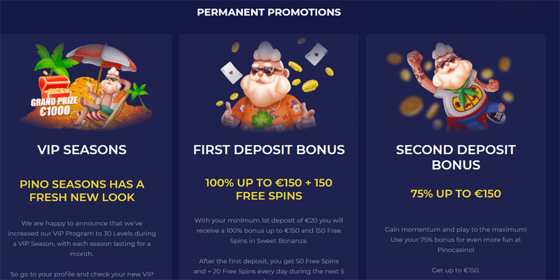 Pino Casino Bonus