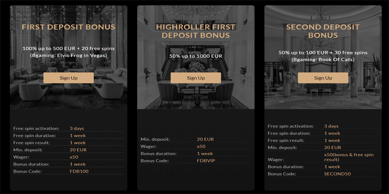 premier casino bonus