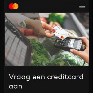 Stap 1 - vraag Mastercard aan