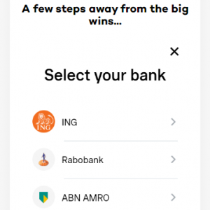 Stap 2 - Stort via Trustly