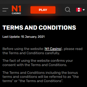 Step 3 - Read terms and bonus requirements